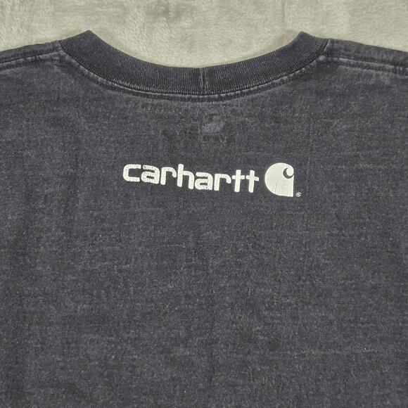 Carhartt Shirt Men XL Black Original Fit Gorpcore Camping Fishing Hunt K231 - Picture 2 of 9